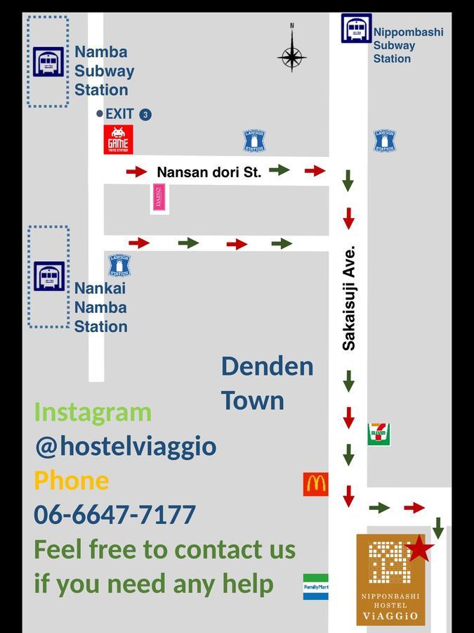 Hostel Viaggio Osaka Bagian luar foto